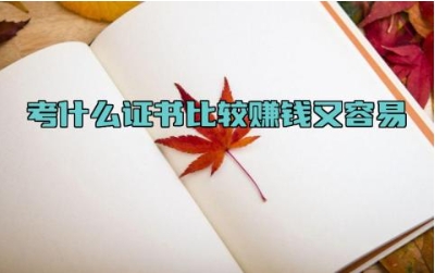 考什么证书比较赚钱又容易 考什么证书含金量比较高