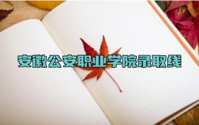 安徽公安职业学院2023录取线 安徽公安职业学院是几本