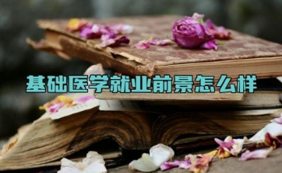 基础医学就业前景怎么样 基础医学研究生就业方向