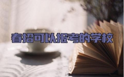 春招可以报考的学校 高三走春招是什么意思