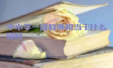 中小学一级教师相当于什么级别职称 中小学一级教师岗位职责是什么
