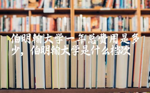 伯明翰大学一年总费用是多少 伯明翰大学是什么档次