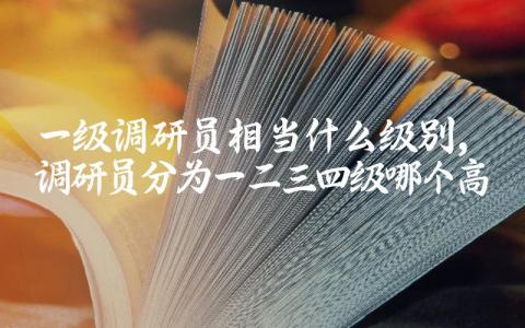 一级调研员相当什么级别 调研员分为一二三四级哪个高