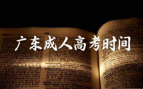 广东成人高考时间安排 建议自考还是成考