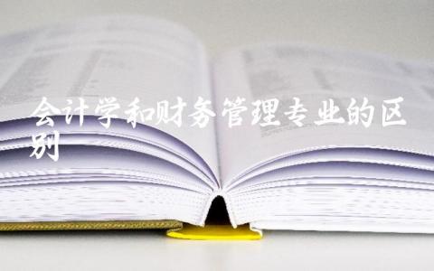 会计学和财务管理专业的区别有哪些 会计学和财务管理专业就业方向