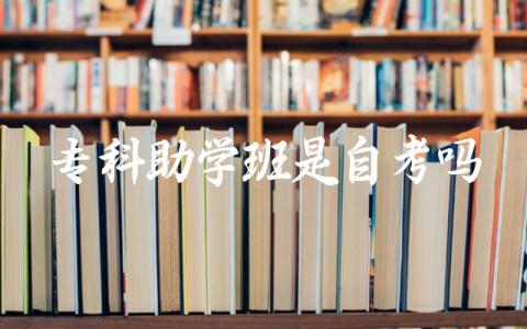 专科助学班是否等同于自学考试 专科助学班和自学考试的区别是什么
