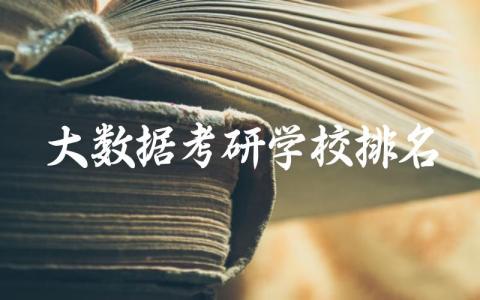 大数据考研学校排名及分数线 大数据考研能考什么专业