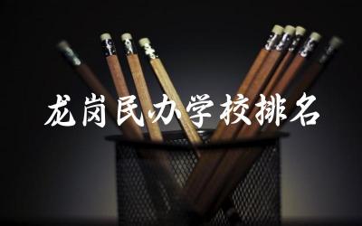 龙岗民办学校综合实力排名 龙岗民办学校教育资源及设施对比