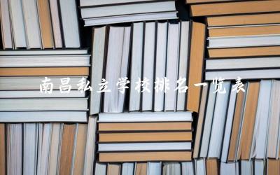 南昌私立学校排名一览表(高中) 2024南昌私立高中一本率高吗