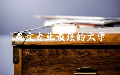 藏文专业最强的大学 2024藏文专业就业前景分析