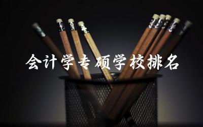 会计学专硕学校排名一览表 会计考研学硕和专硕的区别大吗