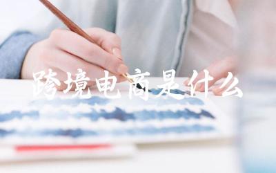 跨境电商的基本概念 跨境电商的运营模式与市场