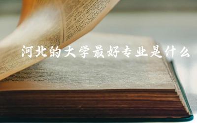 河北的大学最好专业是什么 2024河北单招录取分数线是多少