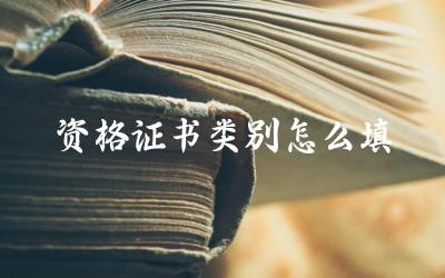资格证书类别划分标准 如何根据个人职业选择资格证书类别