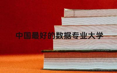 中国最好的数据专业大学有哪些 数据专业是干什么的