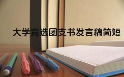 团支书竞选发言稿撰写技巧 团支书竞选发言稿内容要点