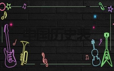 中国上下五千年历史表是怎样的 各个朝代的主要特点是什么