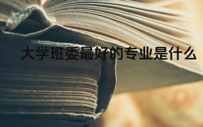 大学班委最好的专业是什么 哪个班委比较适合女生