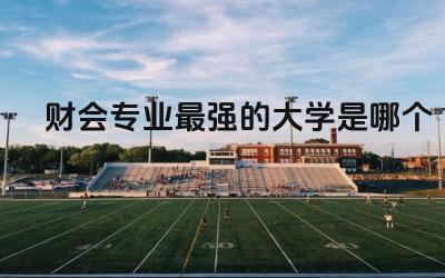 财会专业最强的大学是哪个 学财会专业有前途吗