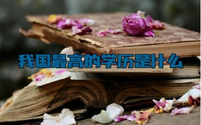我国最高的学历是什么 博士和硕士都是研究生吗