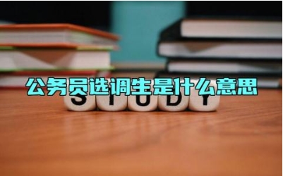 公务员选调生是什么意思 选调生的报考条件