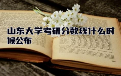 山东大学考研分数线什么时候公布 山东大学考研难度大吗