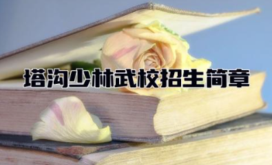 塔沟少林武校招生简章2024年 塔沟少林武校怎么样