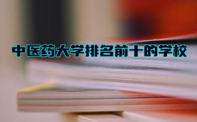 中医药大学排名前十的学校 400分左右的医科大学有哪些