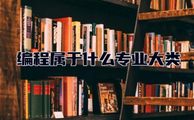 编程属于什么专业大类 编程课主要学什么