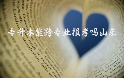 专升本能跨专业报考吗山东 山东专升本可以报考哪些大学