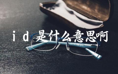 id是什么意思啊 id在不同领域的使用区别