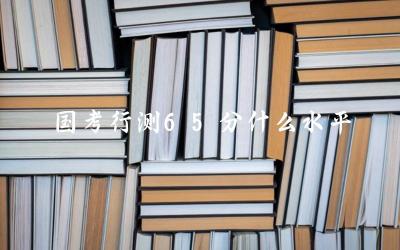 国考行测65分什么水平 国考行测65分能否进入面试