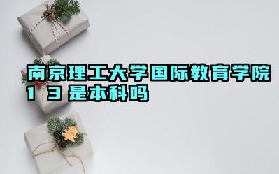 2024南京理工大学国际教育学院1+3是本科吗 南理工国际教育学院1+3项目的优势是什么