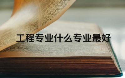 工程专业什么专业最好 选择工程类专业需要考虑哪些因素