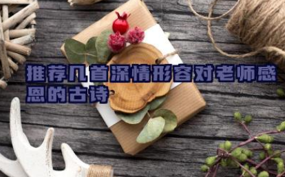 推荐几首深情形容对老师感恩的古诗 古诗中的师恩如山感恩如海