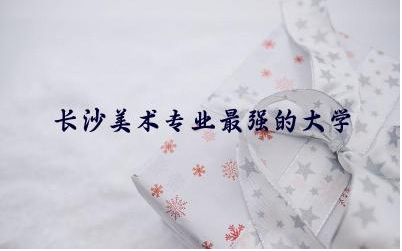 长沙美术专业最强的大学是哪所 长沙学美术要很多钱吗