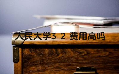 2024人民大学3+2费用高吗 人民大学3+2项目的建设如何