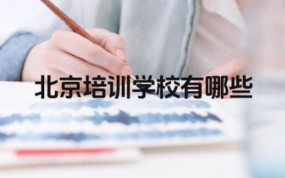 北京培训学校有哪些 培训学校的课程设置有哪些特点