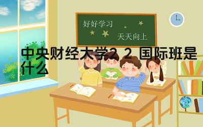 2024中央财经大学2+2国际班是什么 中央财经大学2+2国际班的教学模式是什么