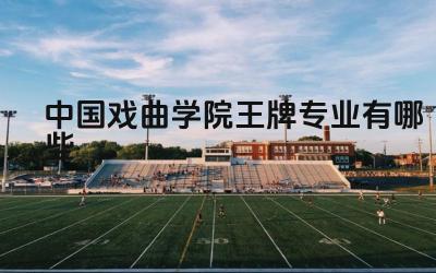 2024中国戏曲学院王牌专业有哪些 中国戏曲学院王牌专业的录取难度