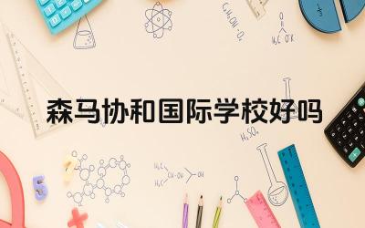 森马协和国际学校好吗 森马协和国际学校的师生比例是多少