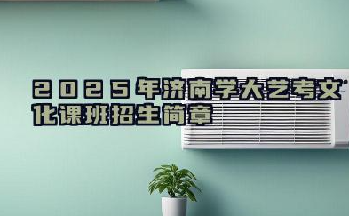 2025年济南学大艺考文化课班招生简章