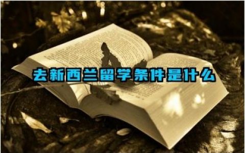 去新西兰留学条件是什么 去新西兰留学要准备什么