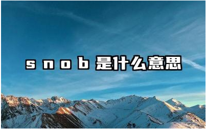 Snob 这个词的词源和含义演变是什么 Snob 在现代社会中如何体现