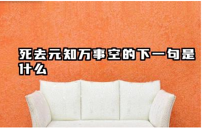死去元知万事空的下一句是什么 示儿表达了诗人怎样的思想感情