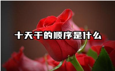 十天干的顺序是什么 十天干在古代有什么用途