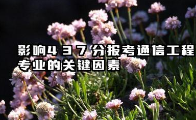 2025年437分考通信工程专业？院校推荐及全面分析