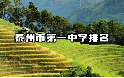 泰州市第一中学排名多少名 泰州一中升学率高吗