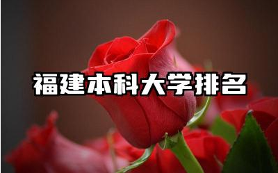 福建本科大学排名榜单 福建有哪些本科学校有专科专业