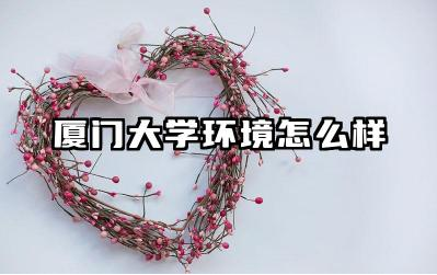 厦门大学环境怎么样 厦门大学王牌专业有哪些